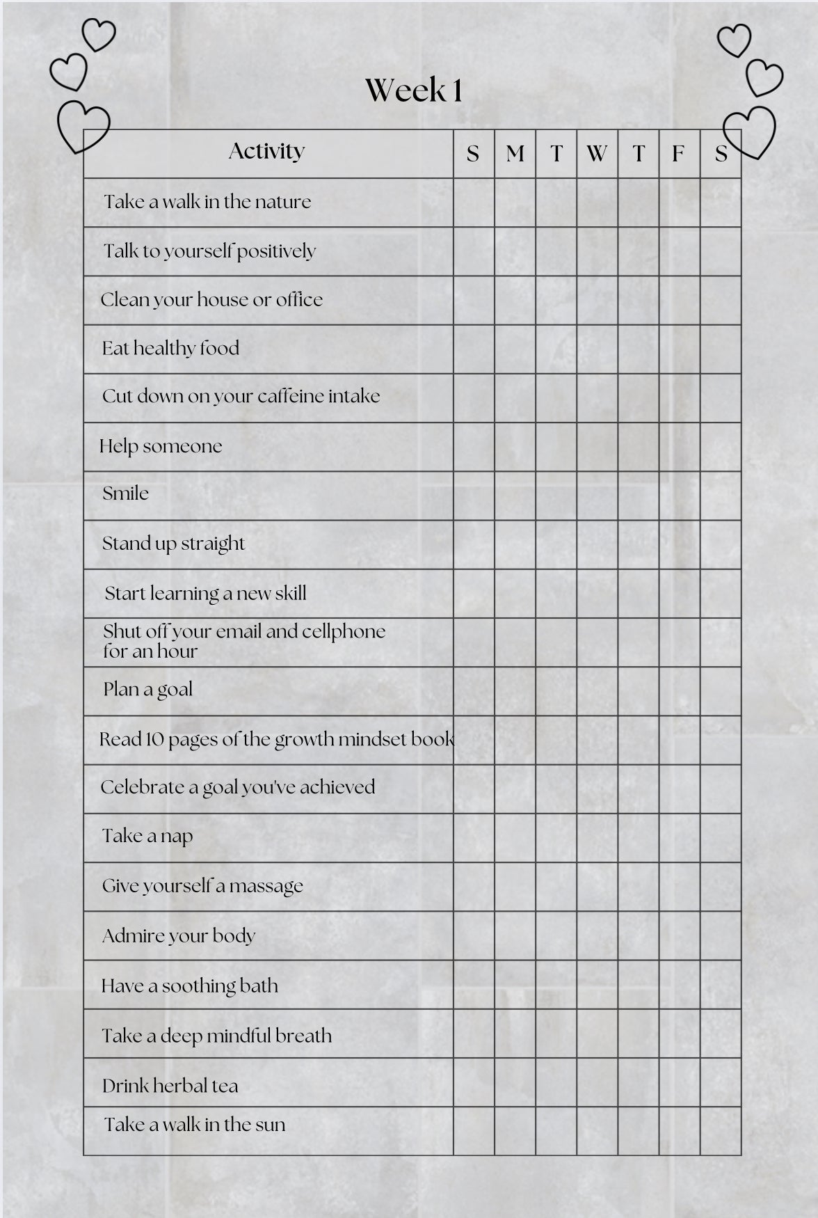 Self Care Workbook- Digital only