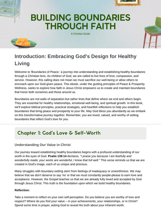 Building Boundaries Through Faith